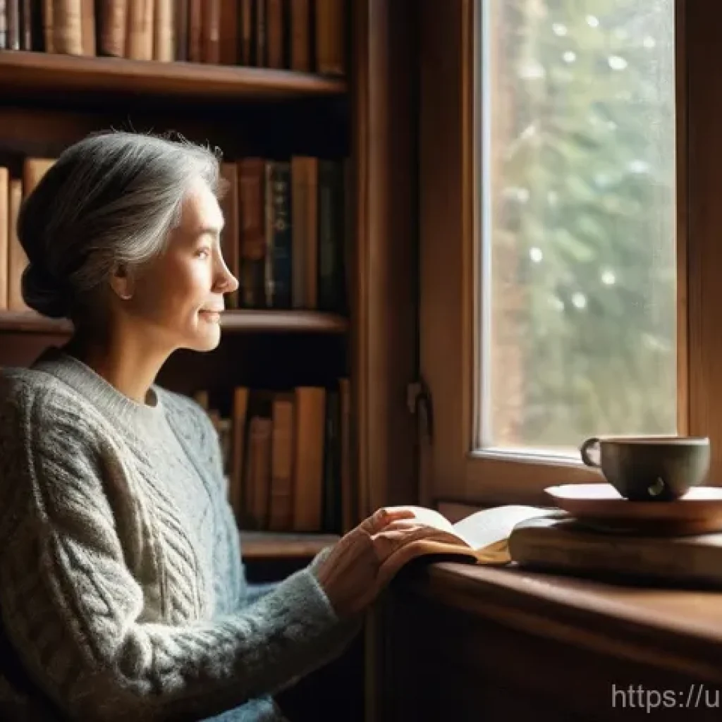 전자책과 종이책 비교 - **Prompt:** A cozy, serene reading nook bathed in soft, warm sunlight filtering through a window. An...